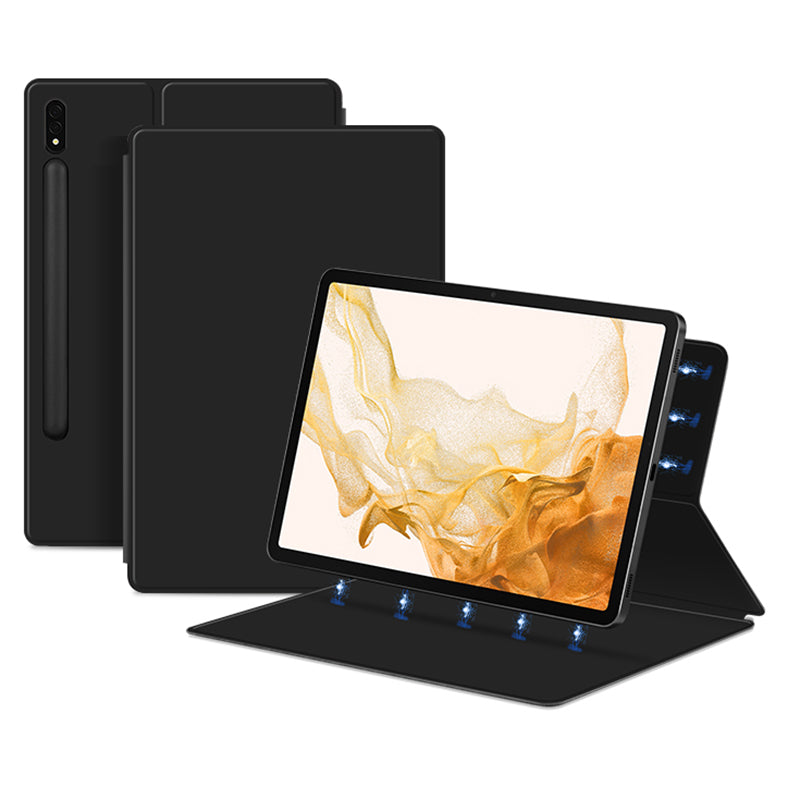 For Samsung Galaxy Tab S8 Magnetic Attachment Tablet Case PU Leather PC Stand Cover with Auto Sleep / Wake For Samsung Galaxy Tab S8 Magnetic Attachment Tablet Case PU Leather PC Stand Cover with Auto Sleep / Wake